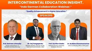 Intercontinental Education Insight &ndash; Indo German Collaboration Webinar