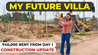 Construction Update  Smart Villa Near Chandigarh Kharar-Kurali Highway || 40,000 Rent From Day 1