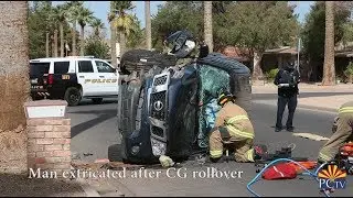 Man extricated after CG rollover