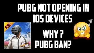 PUBG mobile not opening on iOS glitch or what 😬. Help me😭