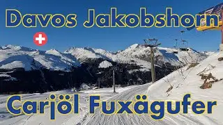 Davos Jakobshorn, Scenic Ride on the Carj&ouml;l Fux&auml;gufer Express Chairlift | Switzerland