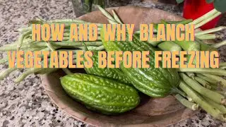 How To and Why Blanch Vegetables Before Freezing