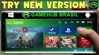 I Tried NEW GAMEHUB BRASIL V2.0 IN ANDROID | GAMEHUB BRASILE SETUP/SETTINGS/GAMEPLAY | PLAY PC GAMES