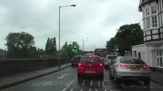 Driving On Hylton Road, North Parade, Dolday, The Butts, Shaw Street, Worcester, England