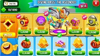 How to Get DIVINE PASS Rewards in Dragon City | COMPLETED 2023! 😱