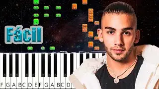 Antes Que Te Vayas - Manuel Turizo,  - Piano F&aacute;cil - Keysynth