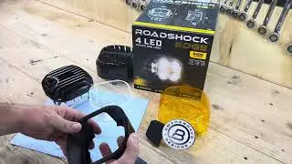 Light Cover Install - Harbor Freight Roadshock Edge 4LED lights