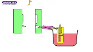 ダイカスト動作（ホットチャンバー方式）Hot Chamber die casting Machine animation