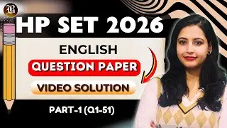 HP SET ENGLISH || PYQ 2024 || Part 1 (Q1-50) ||