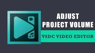 How to increase/decrease project audio volume in VSDC Free Video Editor?