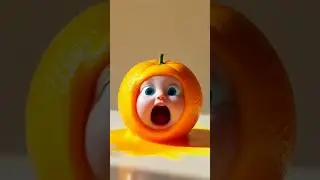 Hyper-Realistic Orange Baby | Surreal Fruit Art & Creative Citrus Sculpture #orangebabyart #stylesAi