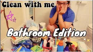 Clean With Me Bathroom Edition| Organizing, Declutter & Big Messes :D Attic Living!