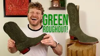 Green Roughout Cowboy Boots from JW Boot Company | Quick Impression