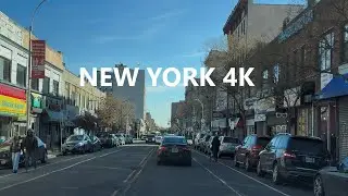 4K New York - Driving tour of Bronx ( East Tremont Avenue )