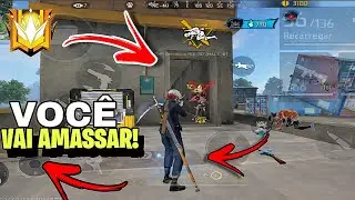 COM ESSAS DICAS VOC&Ecirc; VAI AMASSAR GERAL NO SOLO VS SQUAD!! RANQUEADA FREE FIRE!!