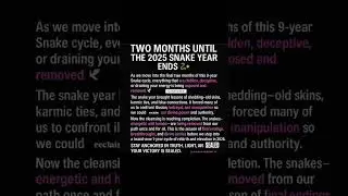 #ChosenOnes #SnakeYear2025 #DivineJustice #SpiritualRebirth #EnergyShift