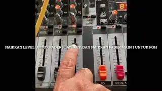 Behringer PMP4000.Setup monitor speaker menggunakan output MONO