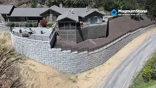 MagnumStone Retaining Wall Rescues Home After Hurricane Severely Erodes Property