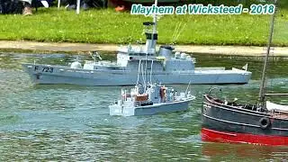 Mayhem at Wicksteed 2018 - Torpedo boat & Clyde Puffer