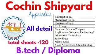Cochin Shipyard Recruitment &ndash; 120 Graduate & Diploma Apprentices Vacancy