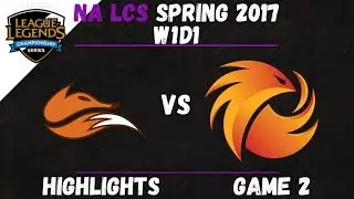 FOX vs P1 Highlights Game 2 NA LCS 2017 Spring W1D1 Echo FOX vs Phoenix1