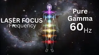 60 Hz Pure Gamma Frequency | Focus, Mental Energy & Alertness - no ads - black screen 7 hours