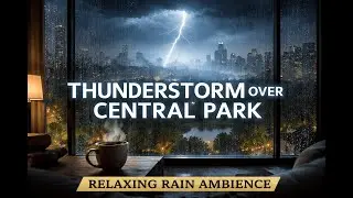 Thunderstorm Over Central Park &mdash; Relaxing Rain View from a NYC Penthouse 🌧️⚡