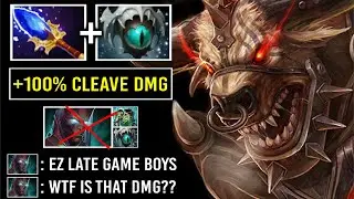 CRAZY 100% CLEAVE DAMAGE Scepter Tauren Delete Illusions in 1 Sec Epic 2 Hit Kill Gameplay Dota 2