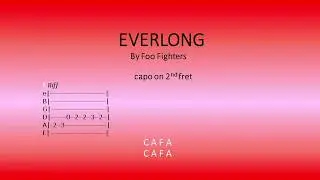 Everlong Acoustic by Foo Fighters - Easy Chords and lyrics