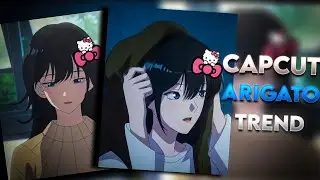 Arigato 🎀💀 tiktok trend | Capcut tutorial
