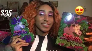 Bombshell Cosmetica x Mary Jane Beauty mystic unicorn palette review