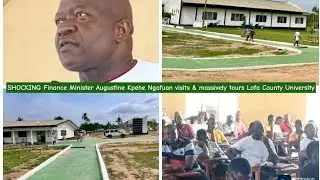 SHOCKING Finance Minister Augustine Kpehe Ngafuan visits & massively tours Lofa County University