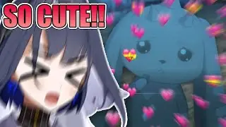 Kronii can't handle Lopmon's cuteness and goes crazy