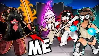 I Went UNDERCOVER in a GIRLS ONLY CLAN in ROBLOX The Strongest Battlegrounds...