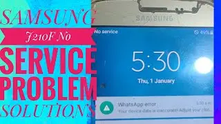 Samsung J210f no service  problem solutions