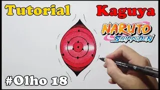 Como Desenhar Olho da Kaguya Rinne Sharingan - How to Draw Rinne Sharingan