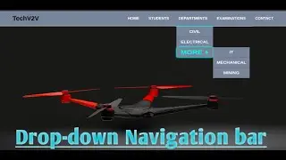 How to Make Dropdown Navigation Bar in HTML and CSS|No bootstrap No javascript|Pure HTML and CSS.