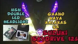 Suzuki Skydrive 125 Msm Double Led Headlight Installation | Suzuki Skydrive 125 Baklas Front Cover