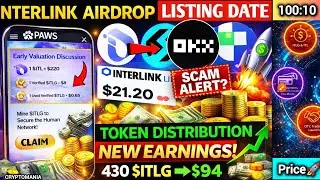ITLG Token Distribution LIVE 🔥 Interlink Network New Update | Ratio Confirmed 💯 | Price Target?