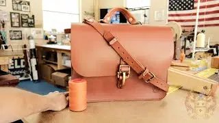 Handcrafted English Bridle Briefcase - Part 5 of 5 - Silva Build