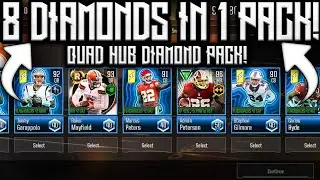 INSANE QUAD HUB DIAMOND SELECT PACK! MADDEN OVERDRIVE FREE DIAMOND PLAYER! MADEN OVERDRIVE QUAD HUB!