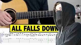 Alan Walker - All Falls Down Guitar Tutorial + FREE TABS