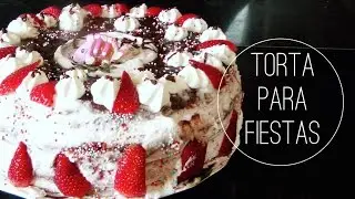 Cómo hacer torta | tarta | pastel cumpleaños | fiestas para festejar feliz? Receta: con chantilly