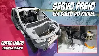 COMO ADAPTAR O SERVO FREIO EM BAIXO DO PAINEL - COFRE LIMPO CELTA 7008