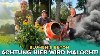 Flutlichtmasten betonieren und Udo pflanzt Blümchen falsch ein 😥| Udo & Wilke