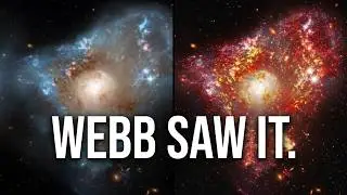 Hubble & Webb Catch a Galaxy Collision Forging Stars