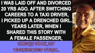 Twenty years after my layoff and divorce, I became a taxi driver and met a girl; years later...