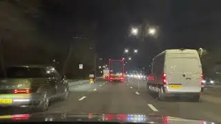 UK Night Drive POV - London to Cheltenham via Oxford