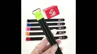RJXHOBBY  Kevlar Battery Strap Kevlar Stitching Rubber Grip and Metal Buckle