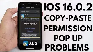 iOS 16.5 Copy Paste Permission Pop Up Problem